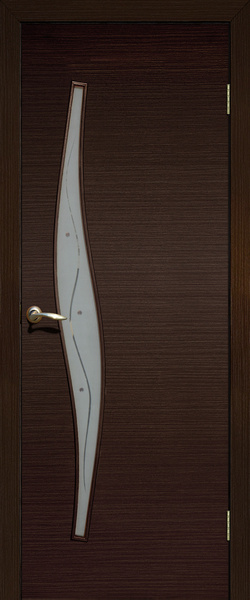 Сибирь профиль Межкомнатная дверь Волна ПО фьюзинг, арт. 9898 - фото №2
