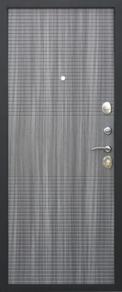 Входная металлическая дверь Феррони 7,5 см Гарда муар венге 2 замка 1.4мм металл (Черный муар + МДФ)